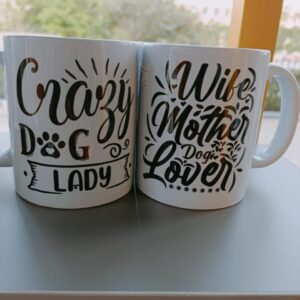Coffee Mugs for Dog Lovers I Dog Moms I Gifts for Mothers, Wife, Women I Office GiftsI Bday Gift I Crazy Dog Lady I Wife Mother Dog Lover (300ml)
