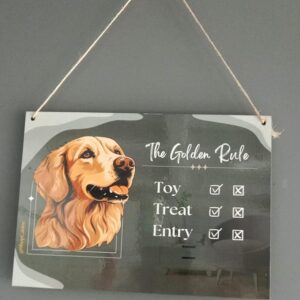 Wooden Board Door Signs | Wall Plates - Golden Retriever