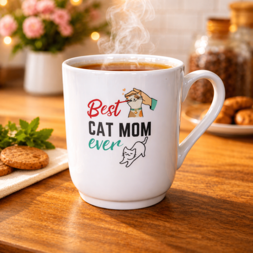 Ceramic Coffee Mugs for Best Cat Mom Ever