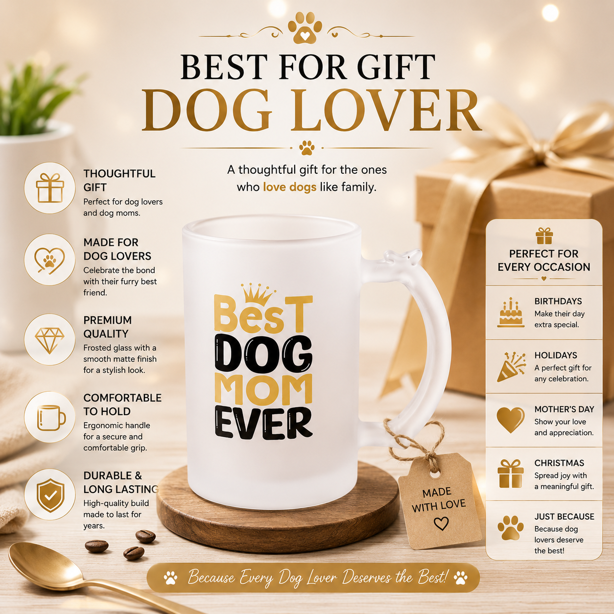 Coffee Mugs for Dog Lovers I Dog Moms I Gifts for Mothers I Office GiftsI Bday Gift I Wife Mother Dog Lover I Cat Lovers I Did U Just Say Break Time (300ml) - Image 4